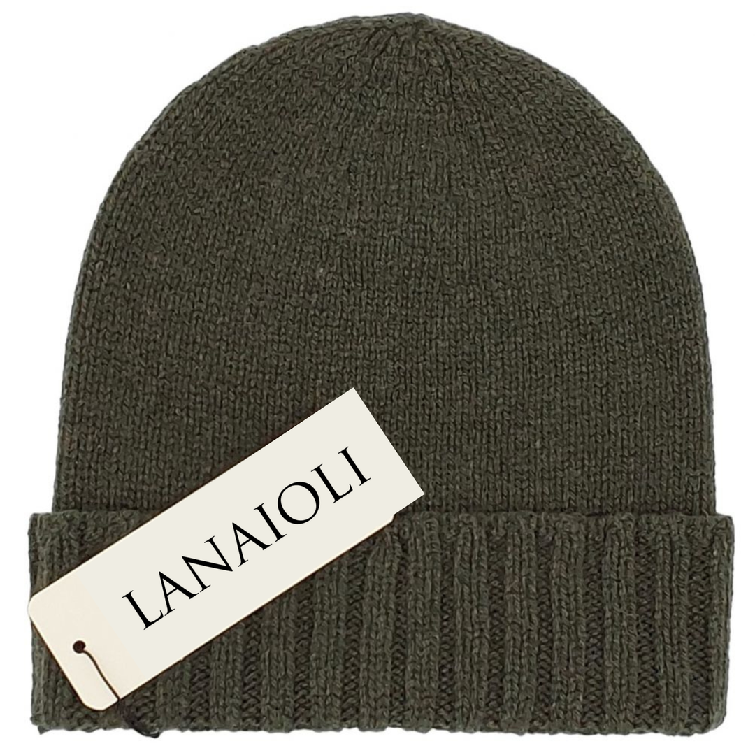 Cappello Donna Bordo a Coste Cashmere Rigenerato - Lanaioli Cashmere