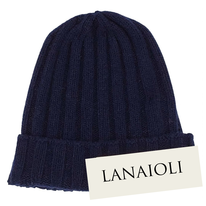 Cappello Uomo a coste in Cashmere Rigenerato - Lanaioli Cashmere
