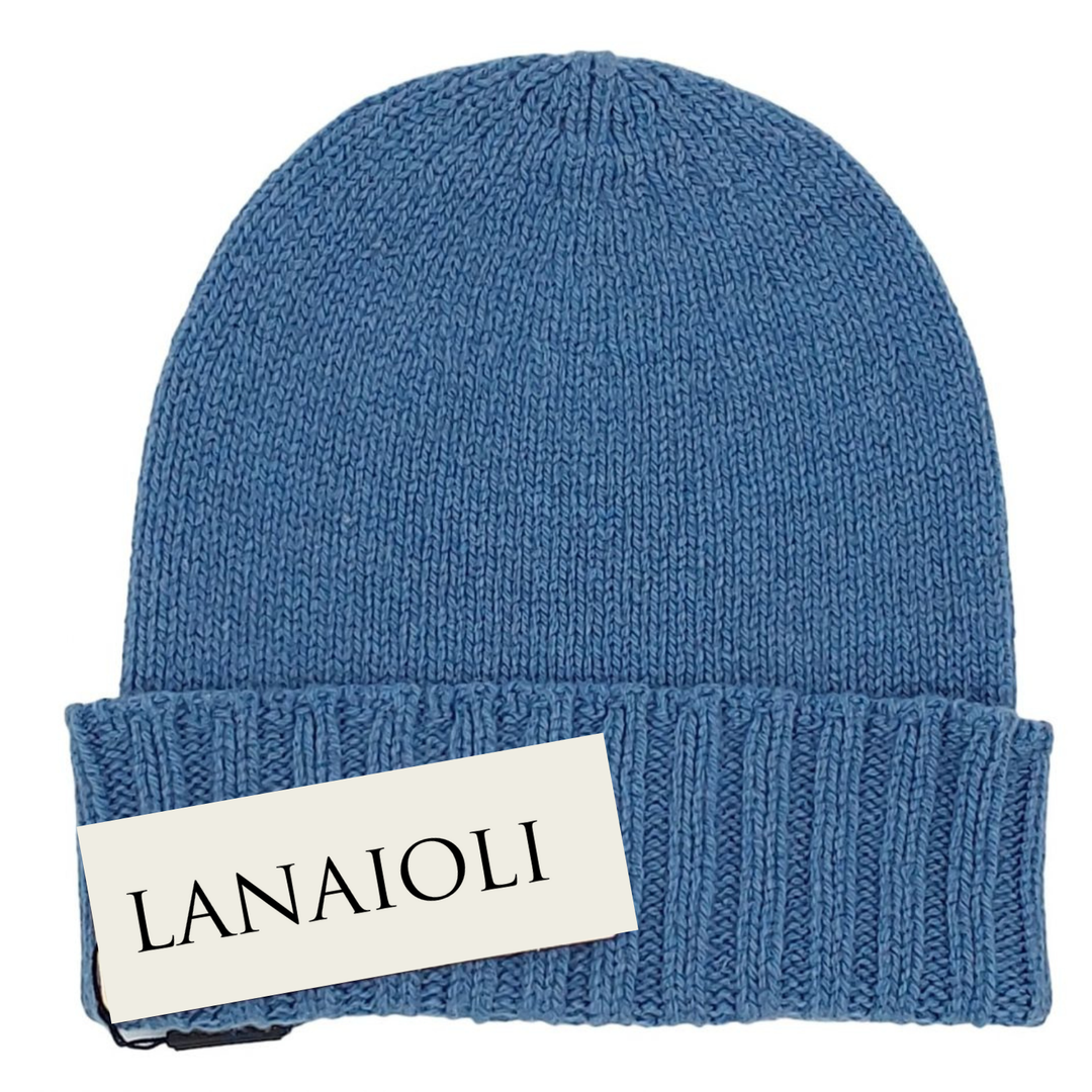 Cappello Uomo Bordo a Coste Cashmere Rigenerato - Lanaioli Cashmere
