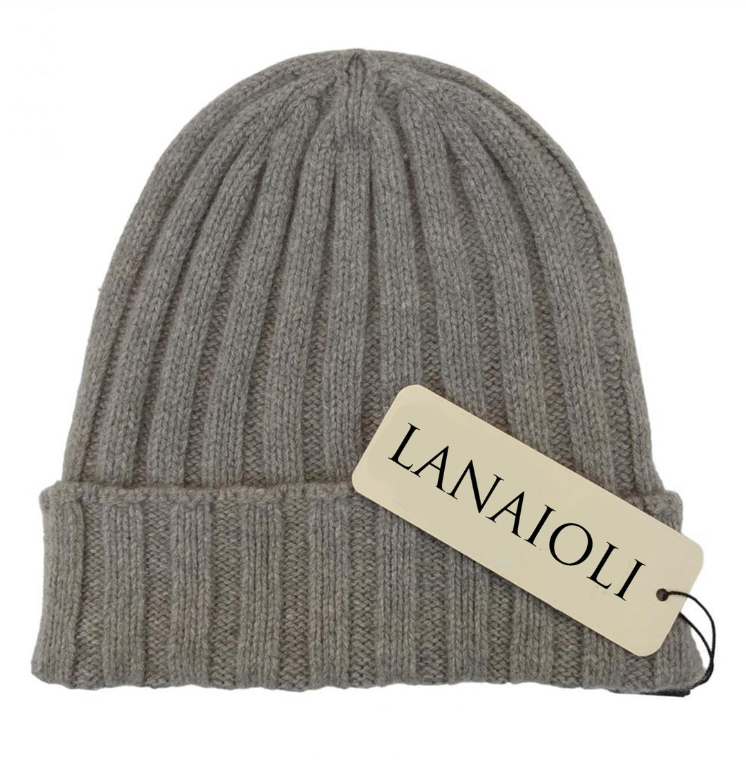 Cappello Uomo a coste in Cashmere Rigenerato - Lanaioli Cashmere