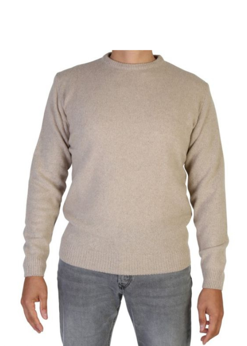 Men's Crew Neck Sweater Regenerated Cashmere Fineness 7