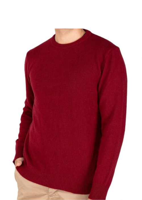 Men's Crew Neck Sweater Regenerated Cashmere Fineness 7