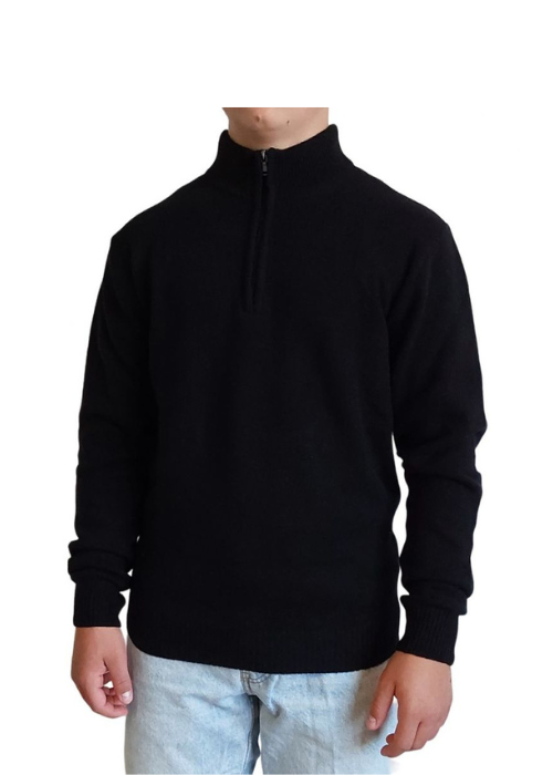 Men's Half-Zip Regenerated Cashmere Sweater