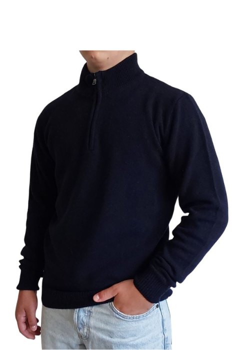Men's Half-Zip Regenerated Cashmere Sweater