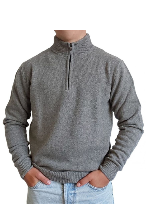 Men's Half-Zip Regenerated Cashmere Sweater
