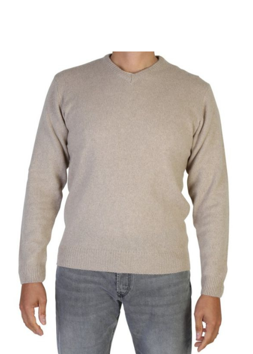 Men's V-Neck Sweater in Regenerated Cashmere Fineness 7
