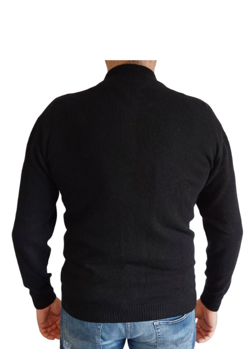 Maglia Uomo Zip Cashmere Rigenerato