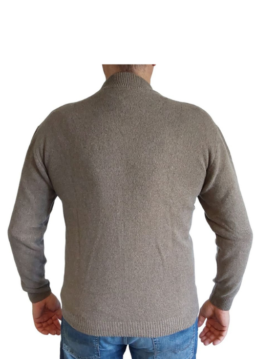 Maglia Uomo Zip Cashmere Rigenerato