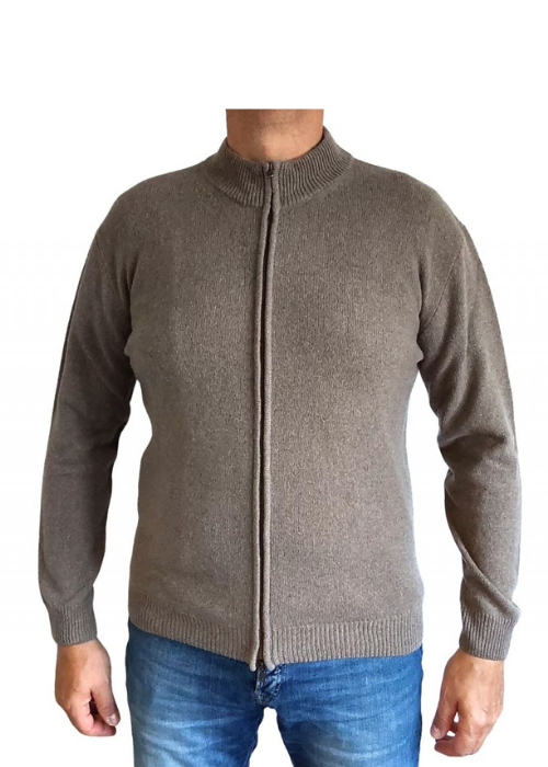 Maglia Uomo Zip Cashmere Rigenerato