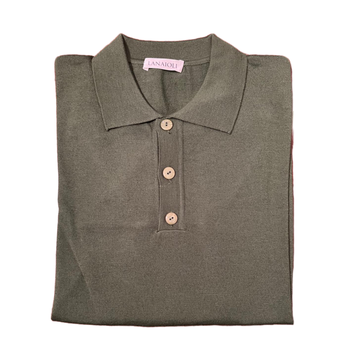 Maillot homme léger laine mérinos extrafine type Polo