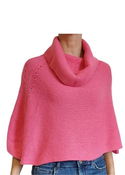 Women's High Neck Recycled Cashmere Mantle