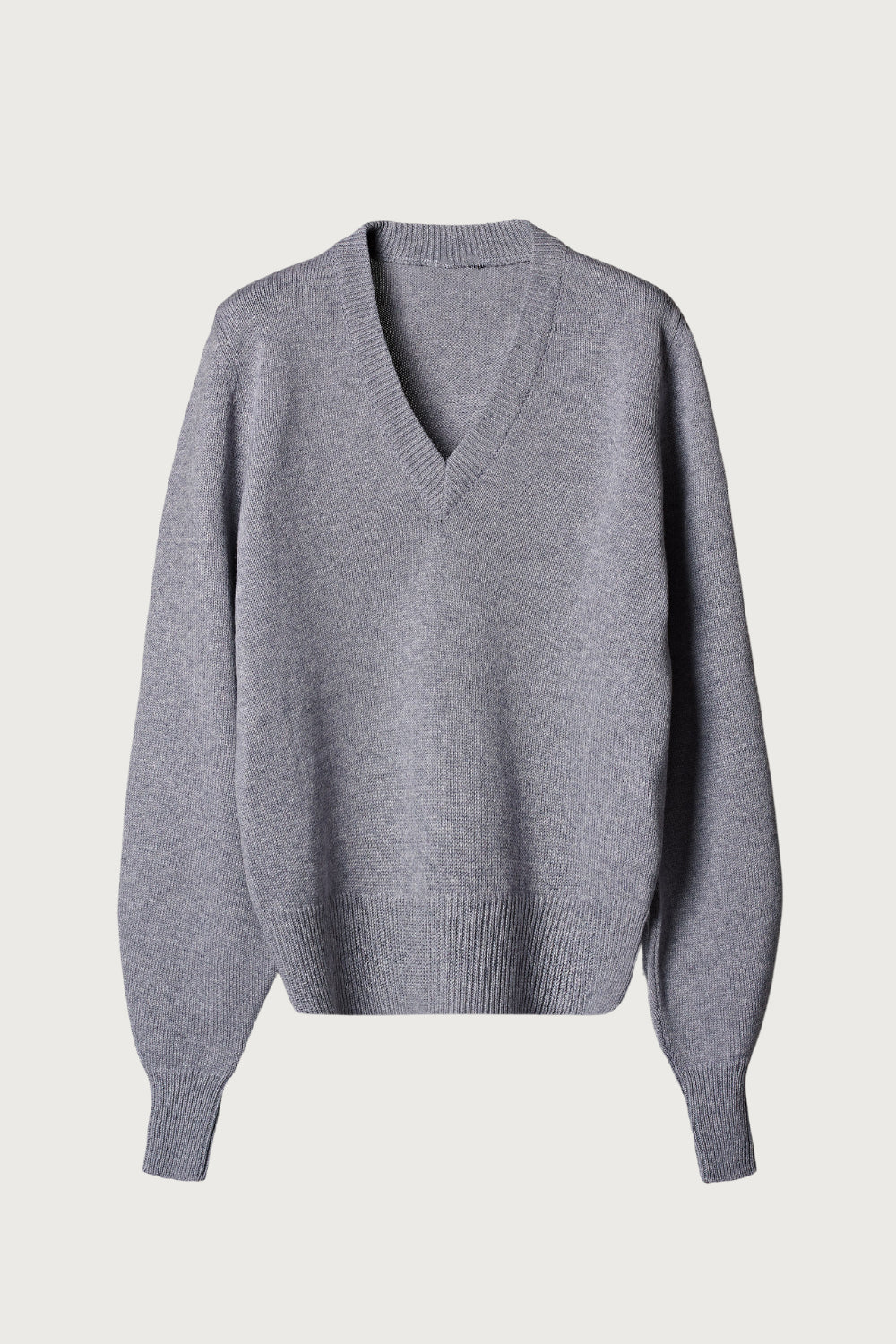 Maglia donna scollo a v misto cashmere seta e lana