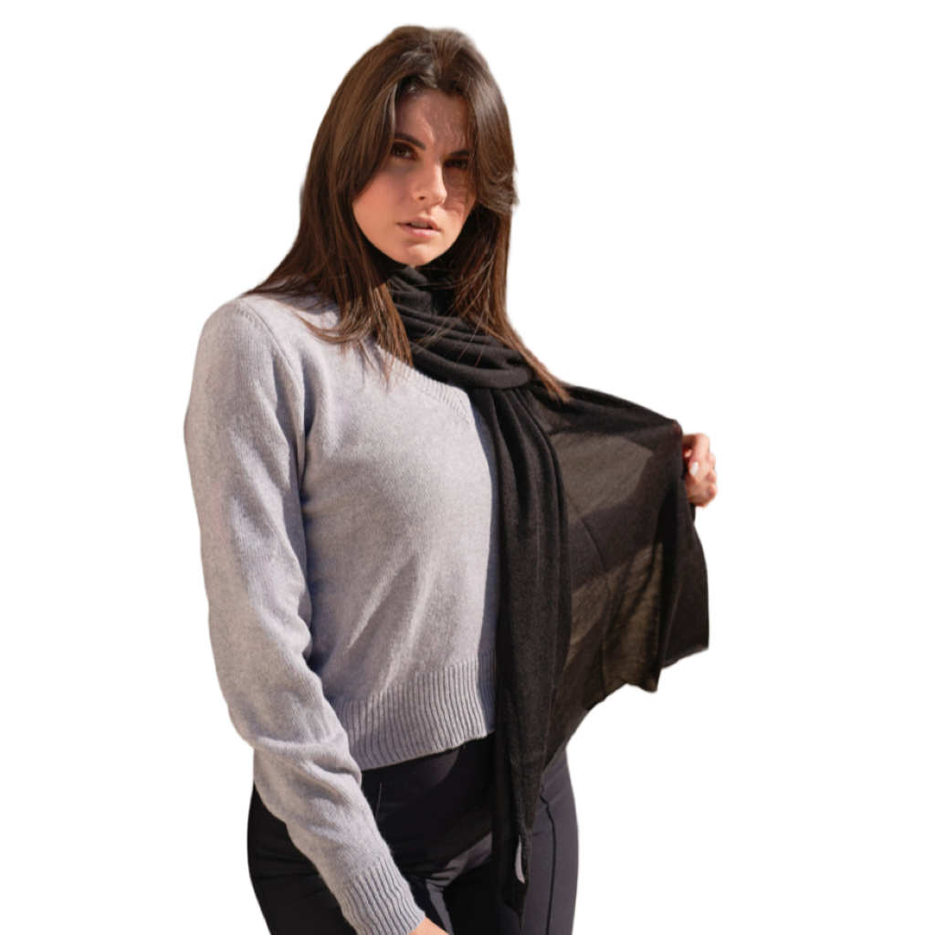 Sciarpa donna leggera misto cashmere e seta