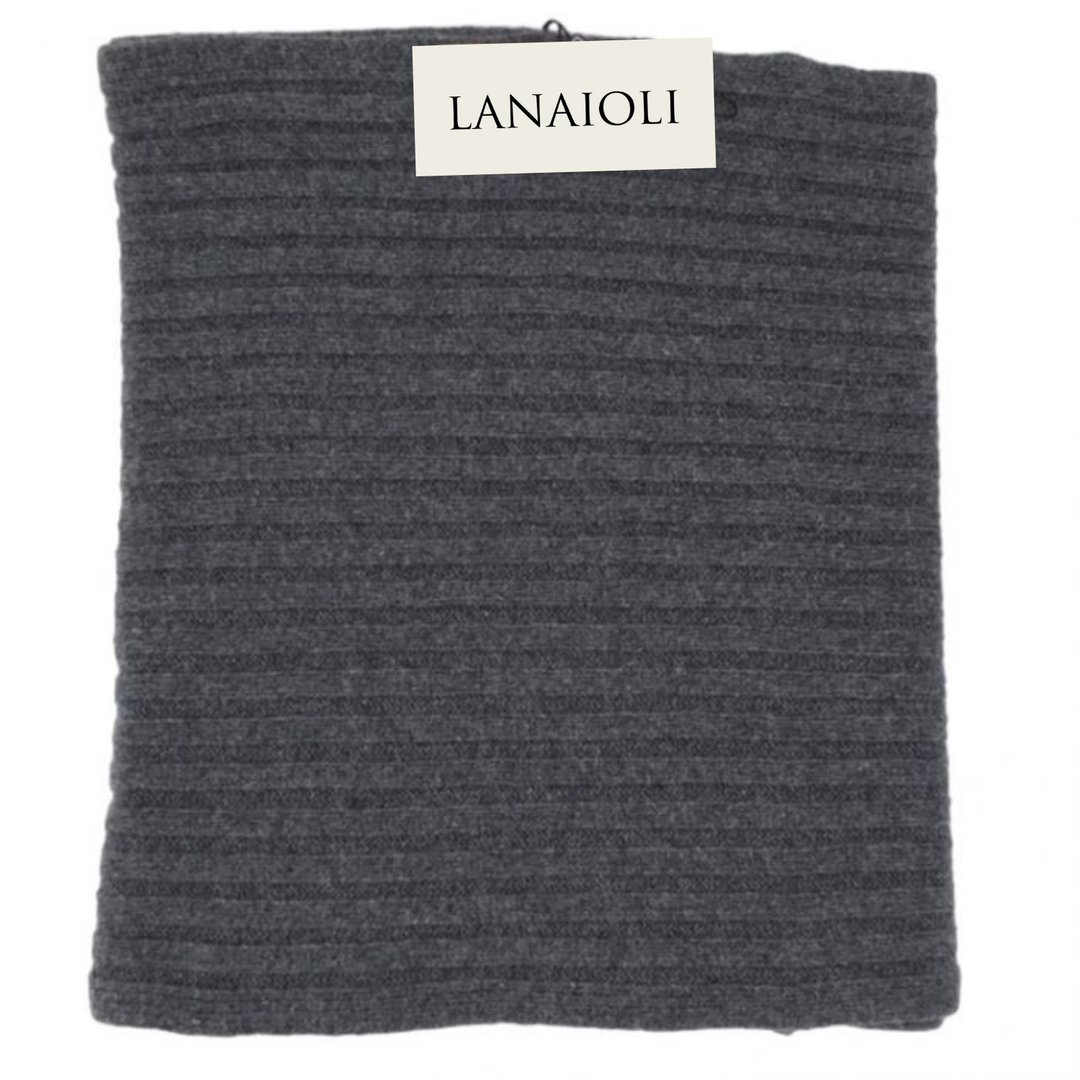 Sciarpa Uomo a Coste Cashmere Rigenerato - Lanaioli Cashmere
