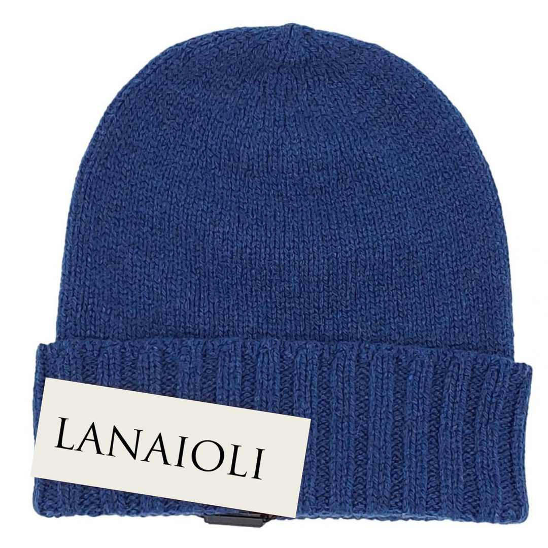 Cappello Donna Bordo a Coste Cashmere Rigenerato - Lanaioli Cashmere