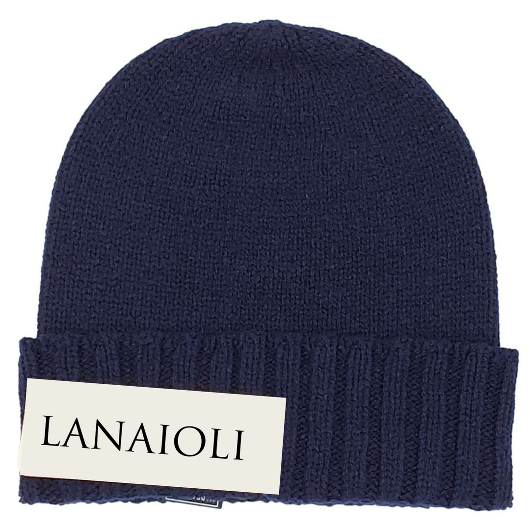 Cappello Donna Bordo a Coste Cashmere Rigenerato - Lanaioli Cashmere