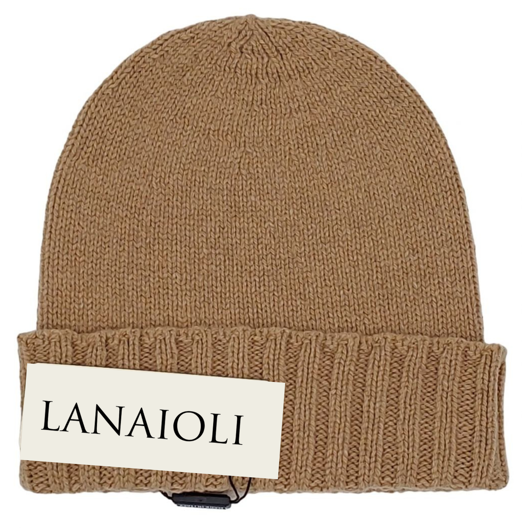 Cappello Donna Bordo a Coste Cashmere Rigenerato - Lanaioli Cashmere