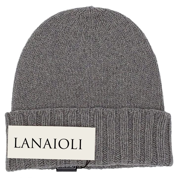 Cappello Donna Bordo a Coste Cashmere Rigenerato - Lanaioli Cashmere