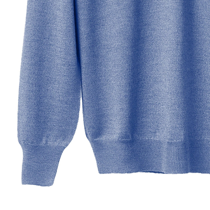 Maglia Uomo in misto Cashmere, Seta e Lana Merino Extrafine Scollo a V - Lanaioli Cashmere