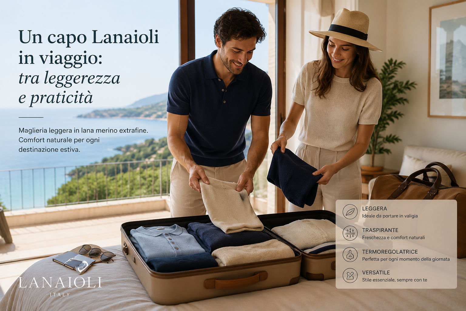 Un capo Lanaioli in viaggio: tra leggerezza e praticità