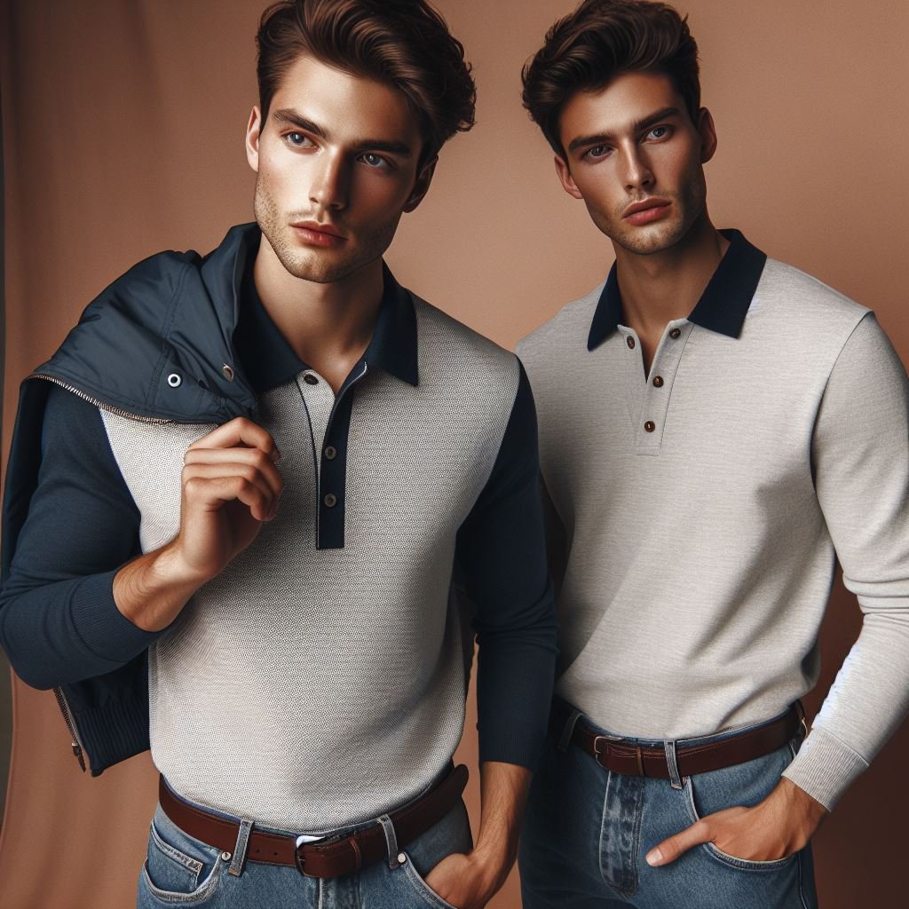 Come abbinare una polo uomo a maniche lunghe? - Lanaioli Maglieria Filiera Corta Sostenibile & Filati Naturali