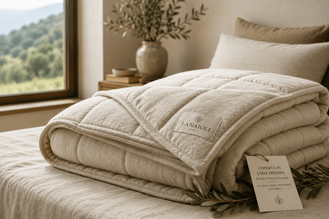Coperte in lana merino: il prossimo passo della filiera corta Lanaioli - Lanaioli Maglieria Filiera Corta Sostenibile & Filati Naturali