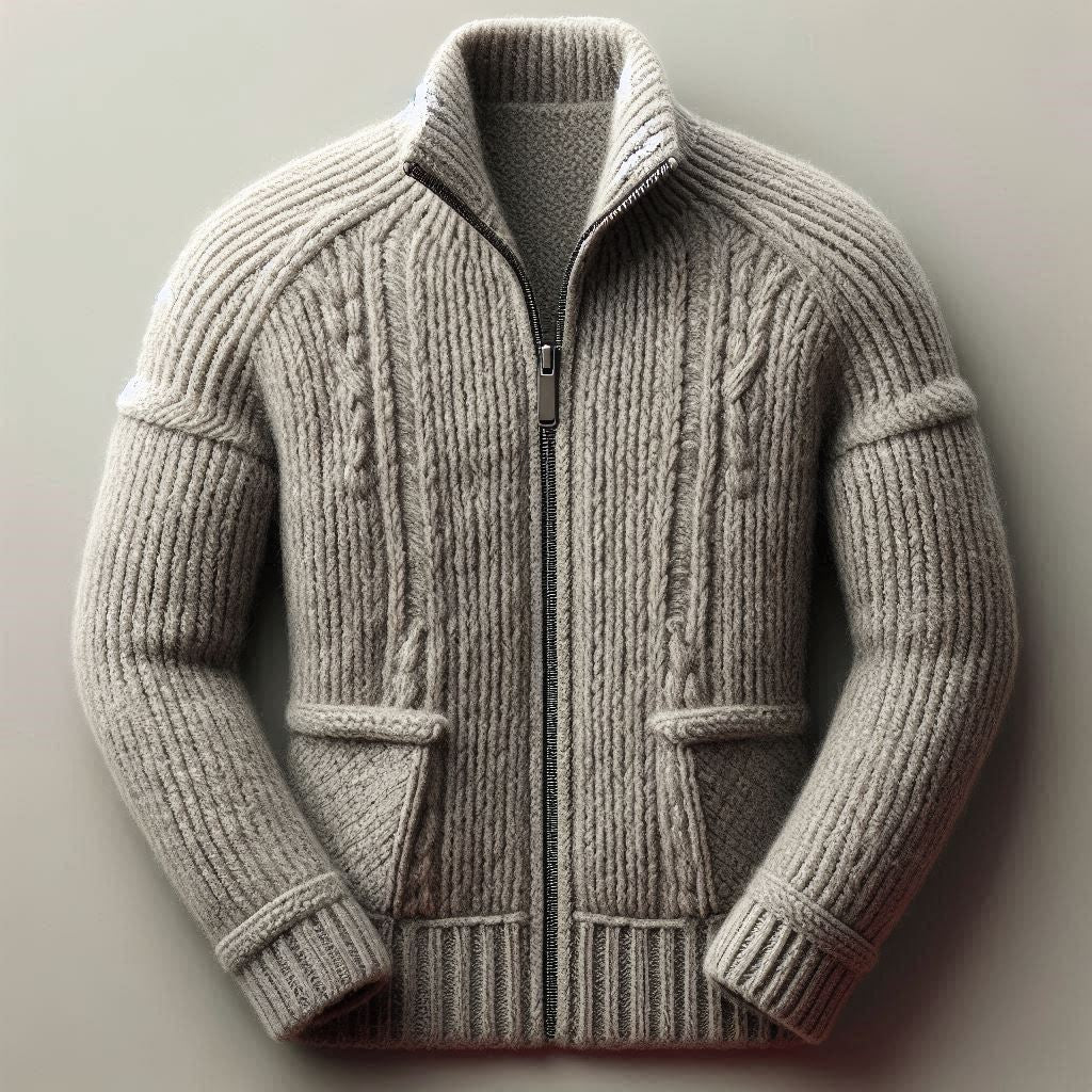 Giacca di maglia uomo - Lanaioli Maglieria Filiera Corta Sostenibile & Filati Naturali