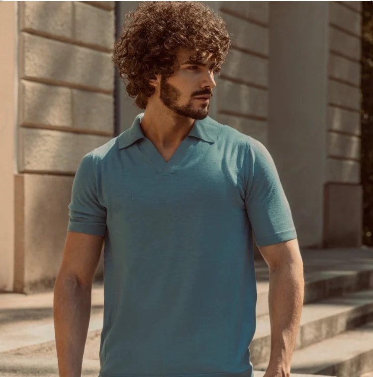 Magliette da uomo e polo lana merino extrafine - Lanaioli Maglieria Filiera Corta Sostenibile & Filati Naturali