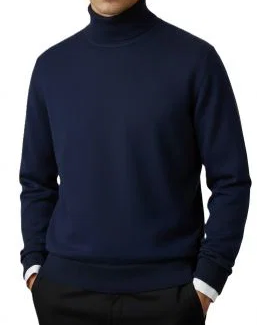 Maglia Uomo Collo Alto Cashmere Rigenerato Finezza 12