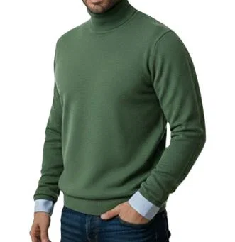 Maglia Uomo Collo Alto Cashmere Rigenerato Finezza 12