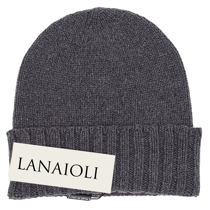 Cappello Donna Bordo a Coste Cashmere Rigenerato - Lanaioli Maglieria Filiera Corta Sostenibile & Filati Naturali