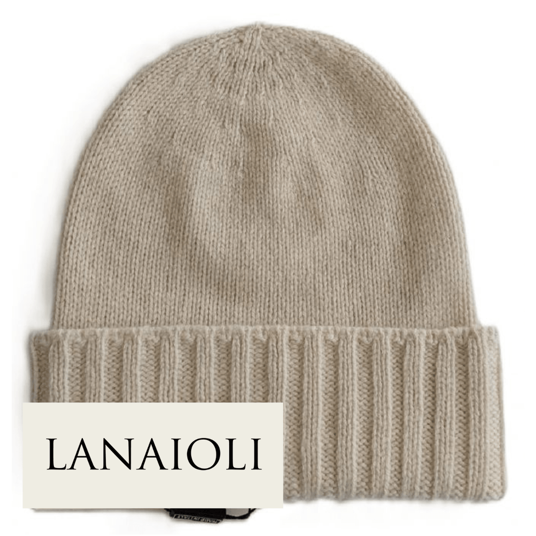 Cappello Donna Bordo a Coste Cashmere Rigenerato - Lanaioli Maglieria Filiera Corta Sostenibile & Filati Naturali