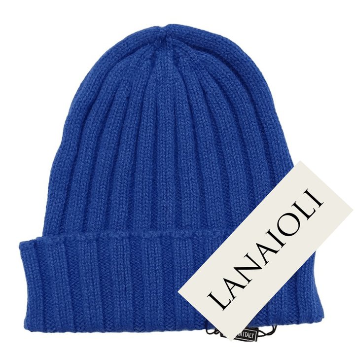 Cappello Uomo a coste in Cashmere Rigenerato - Lanaioli Maglieria Filiera Corta Sostenibile & Filati Naturali
