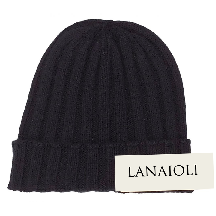 Cappello Uomo a coste in Cashmere Rigenerato - Lanaioli Cashmere  