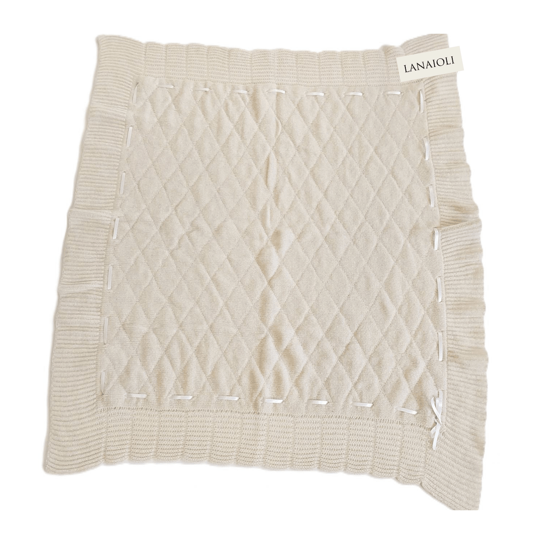 Copertina Bambino/a Culla Cashmere Rigenerato - Lanaioli Maglieria Filiera Corta Sostenibile & Filati Naturali