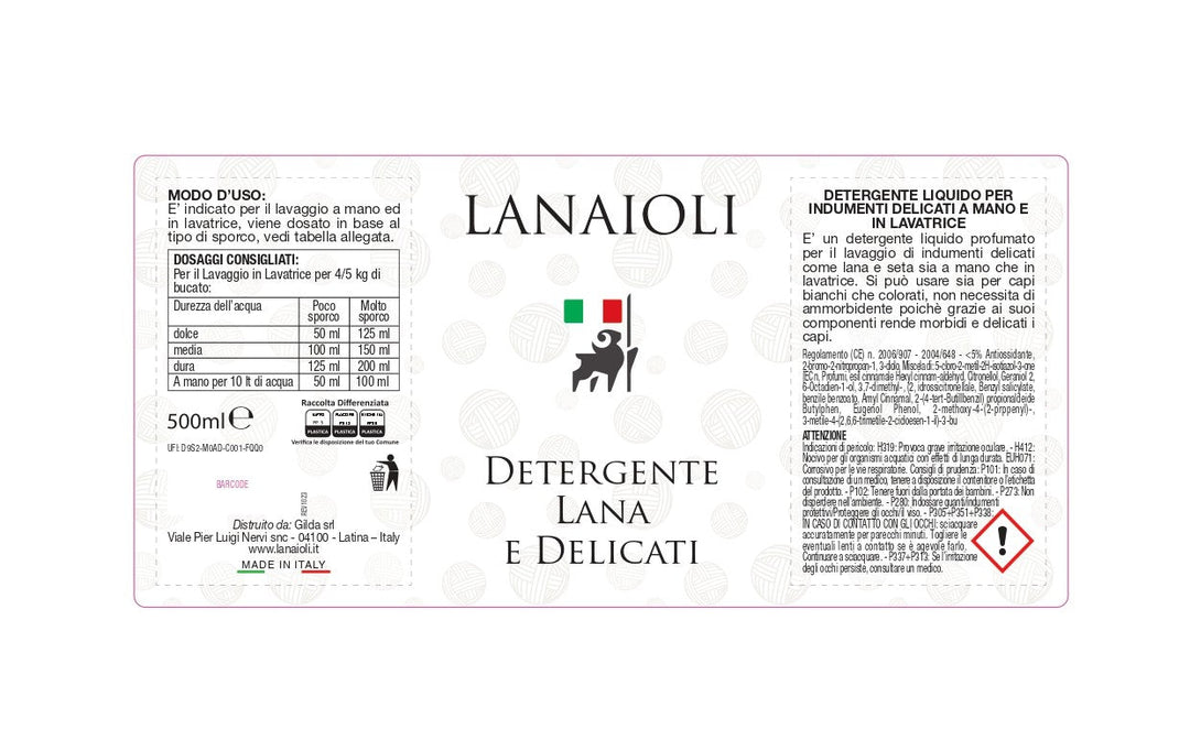 Detergente Lana e Delicati - Lanaioli Maglieria Filiera Corta Sostenibile & Filati Naturali