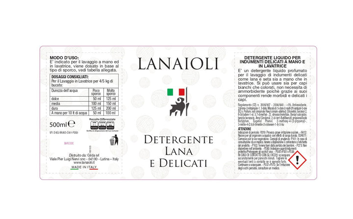 Detergente Lana e Delicati - Lanaioli Maglieria Filiera Corta Sostenibile & Filati Naturali
