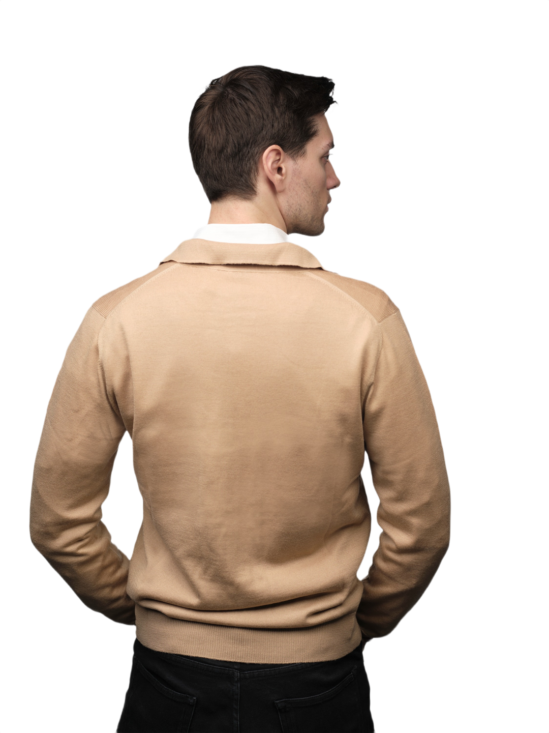 Giacca Uomo Misto Cashmere, Seta, Lana Merino Extrafine chiusura Zip