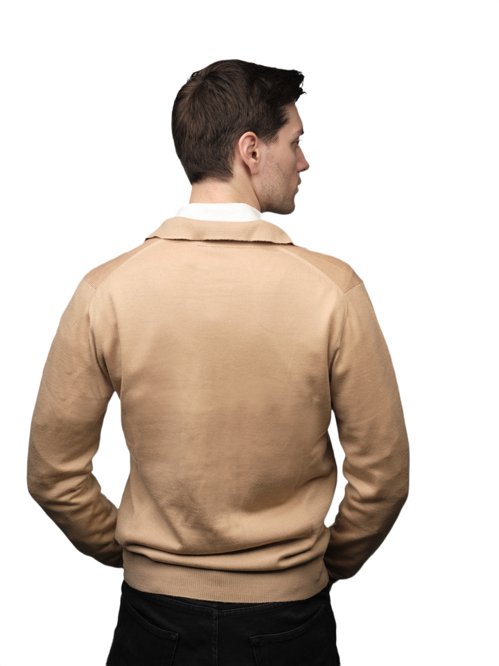 Veste Homme Mélange Cachemire, Soie, Laine Mérinos Extrafine fermeture Éclair