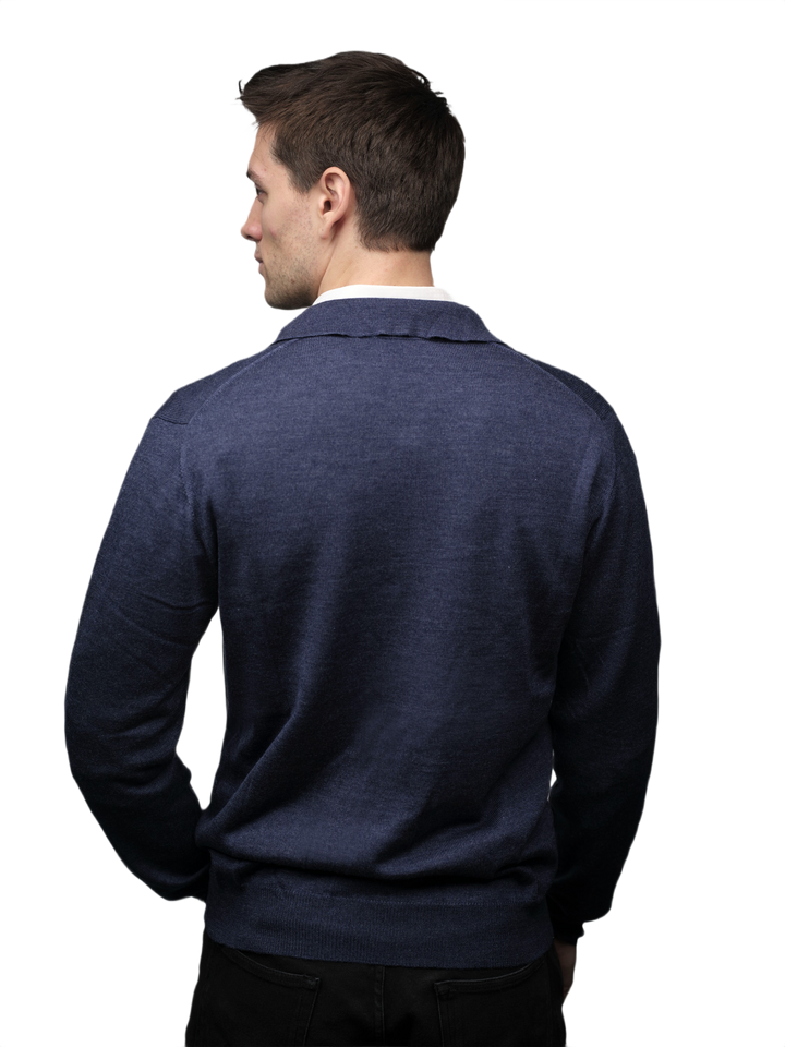 Veste Homme Mélange Cachemire, Soie, Laine Mérinos Extrafine fermeture Éclair