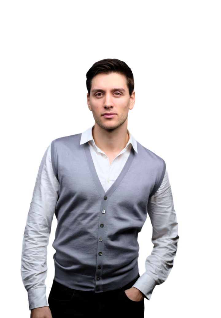 Gilet Homme Mélange Cachemire et Soie