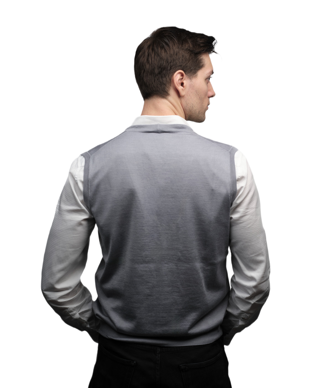 Gilet Homme Mélange Cachemire et Soie