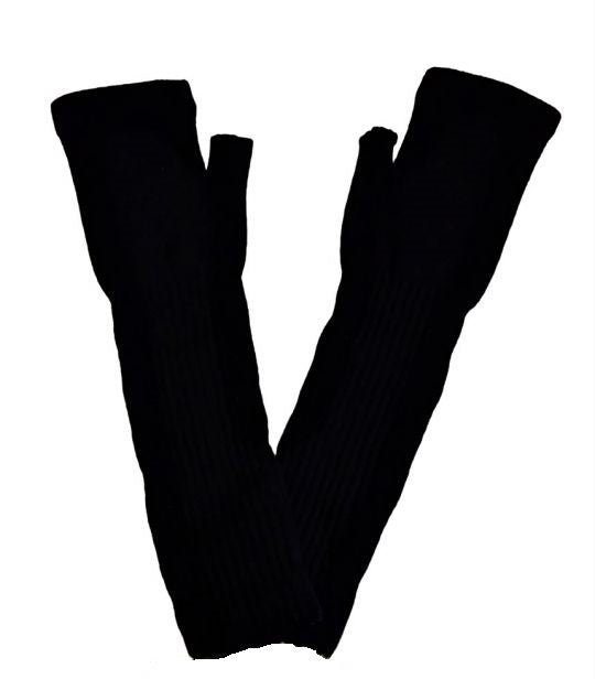 Guanti Donna Manicotto Cashmere Rigenerato - Lanaioli Maglieria Filiera Corta Sostenibile & Filati Naturali