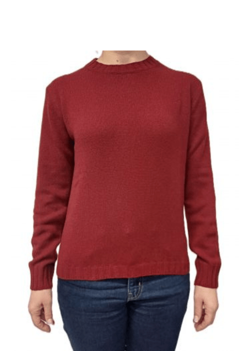 Maglia Donna Girocollo in Cashmere Rigenerato - Lanaioli Maglieria Filiera Corta Sostenibile & Filati Naturali