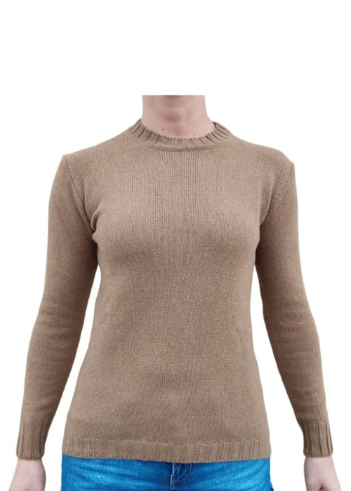 Maglia Donna Girocollo in Cashmere Rigenerato - Lanaioli Maglieria Filiera Corta Sostenibile & Filati Naturali
