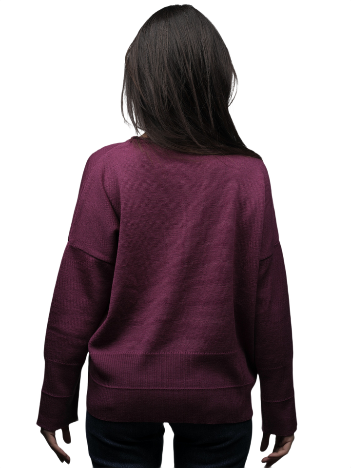 Maglia Donna Over Girocollo Lana Merino Extrafine