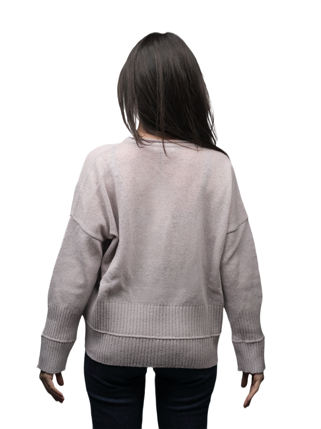 Maglia Donna Over Girocollo Lana Merino Filiera Corta