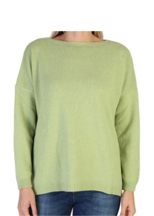Maglia Donna Over Scollo Barca Cashmere Rigenerato