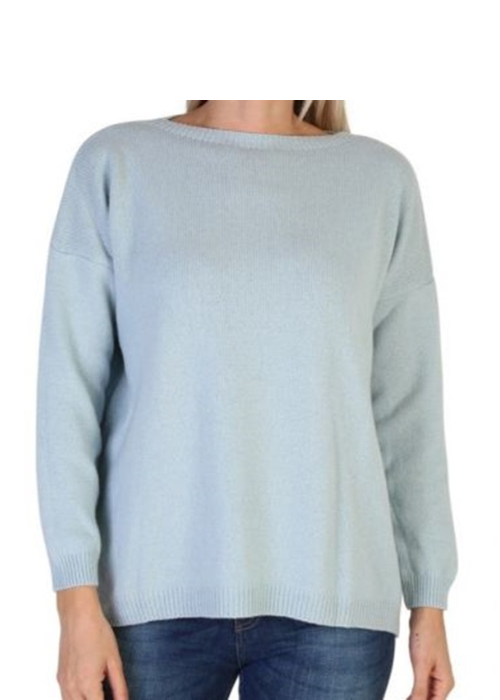 Maglia Donna Over Scollo Barca Cashmere Rigenerato