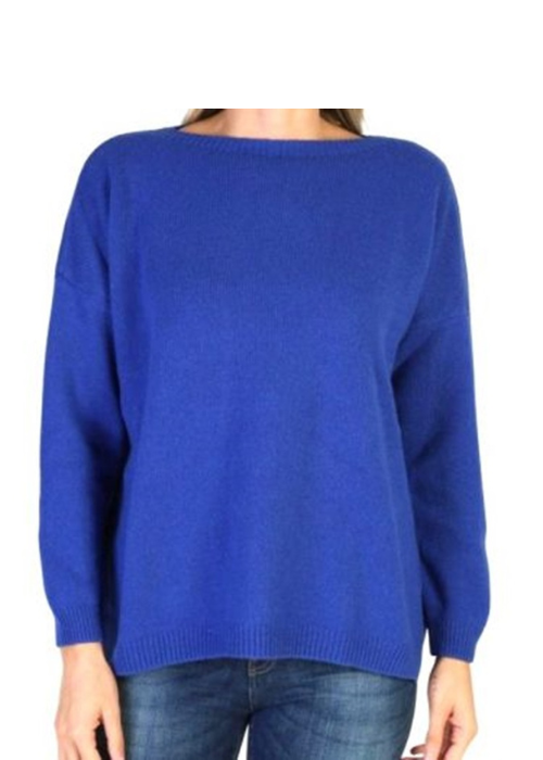 Maglia Donna Over Scollo Barca Cashmere Rigenerato